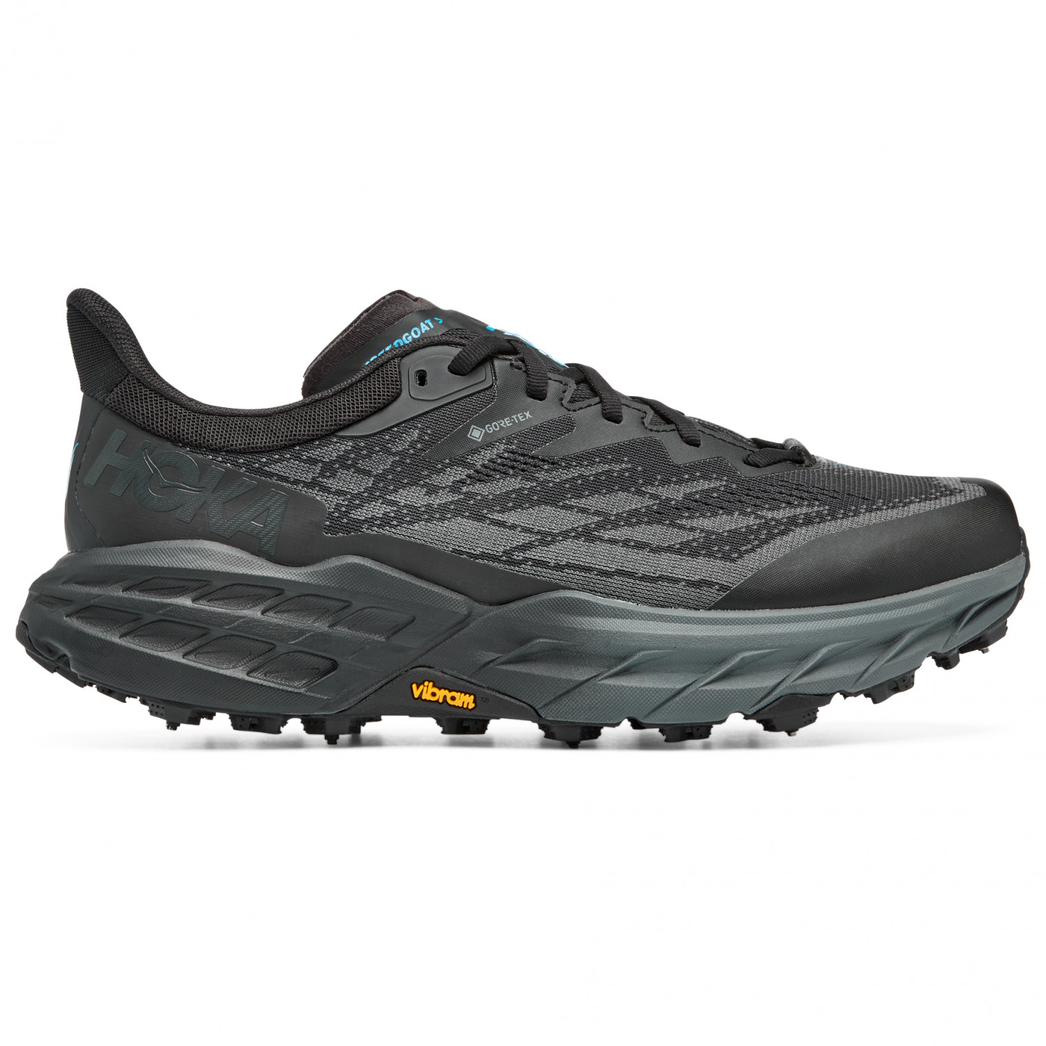 

Кроссовки для бега по пересеченной местности Hoka Speedgoat 5 GTX Spike, цвет Black/Black