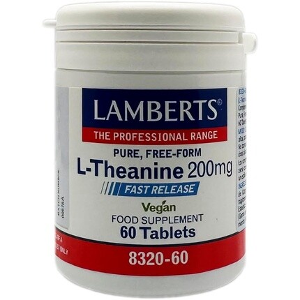 

L-теанин 200 мг веганский 60 таблеток Lamberts