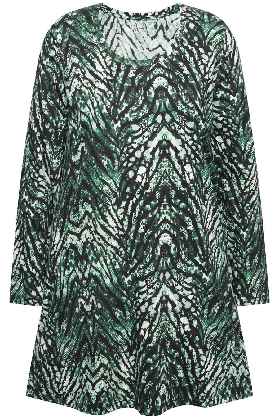 

Рубашка Ulla Popken, цвет mottled green