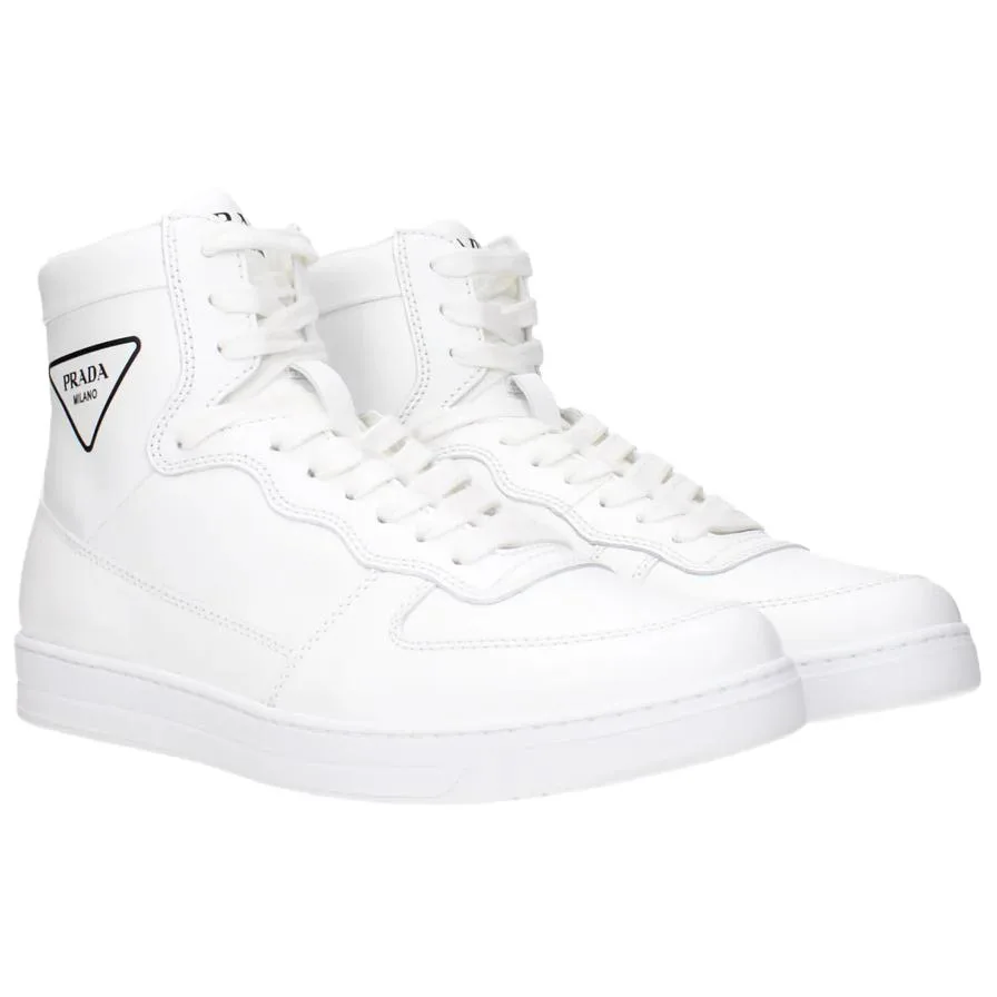 PRADA Кроссовки High Top Skateboard мужские белые — фото 4