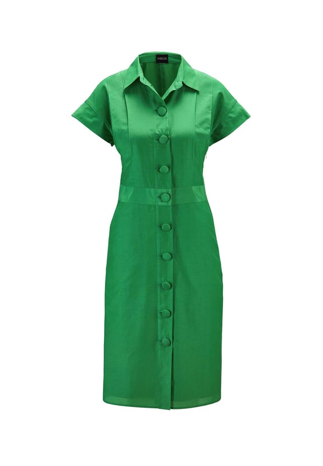 

Платье-Футляр с декоративной планкой на пуговицах Madeleine, зеленый