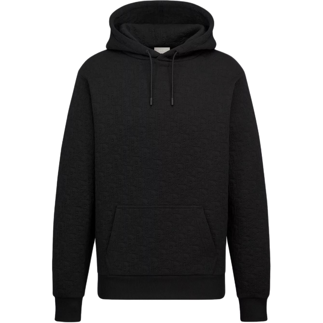 

DIOR Мужская худи с монограммой и шнурком, черный