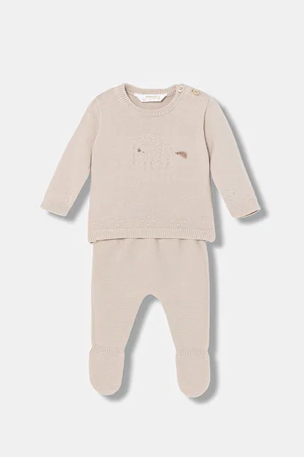 Комплект из эластичной ткани Mayoral Newborn, коричневый