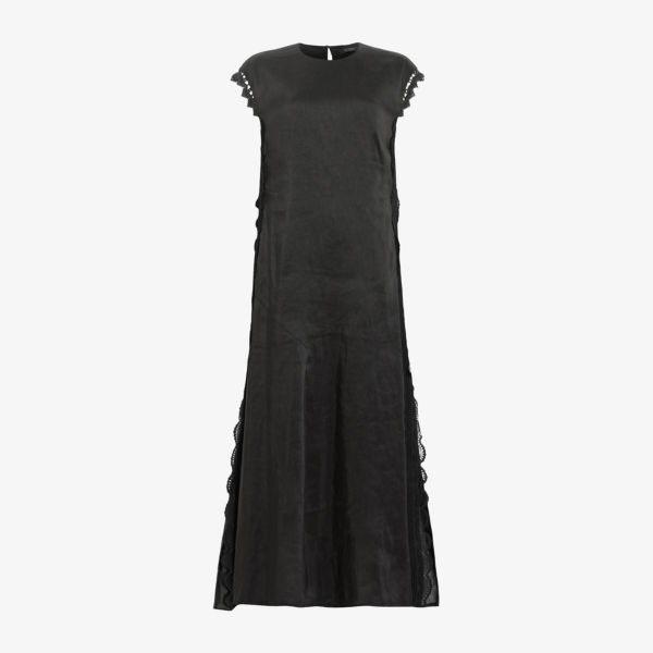 

Платье Allsaints с короткими рукавами, черный