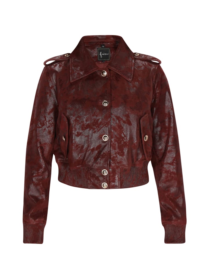 

Кожаная куртка faina, бордовый, Красный, Кожаная куртка faina, бордовый