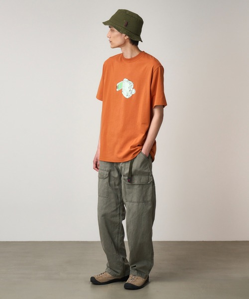 

Футболка с принтом видеокамеры Gramicci, оранжевая