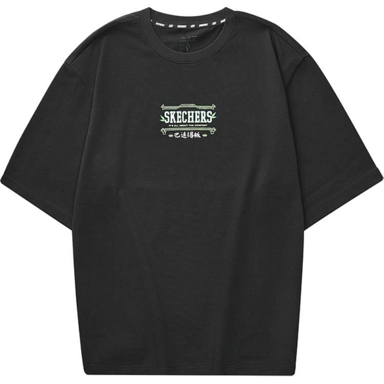 

Skechers Футболка унисекс Sports Life Collection угольно-черная