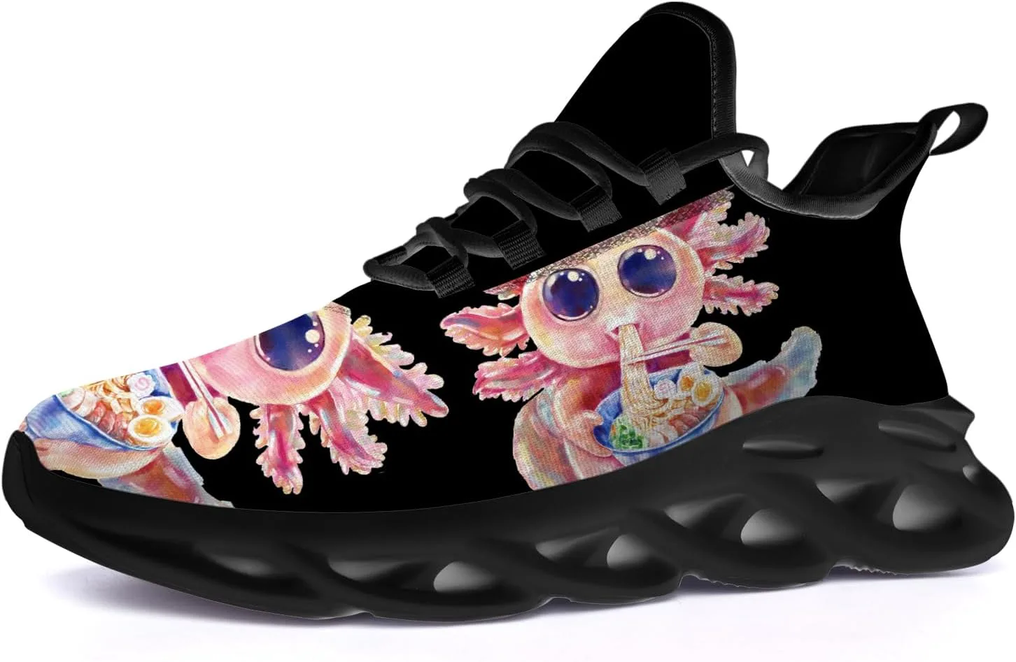 

Кроссовки с аксолотлем для женщин и мужчин для бега по шоссе, ходьбы, тенниса, легкие спортивные кроссовки, обувь с изображением животных, подарки для мужчин и женщин Ciadoon, розовый