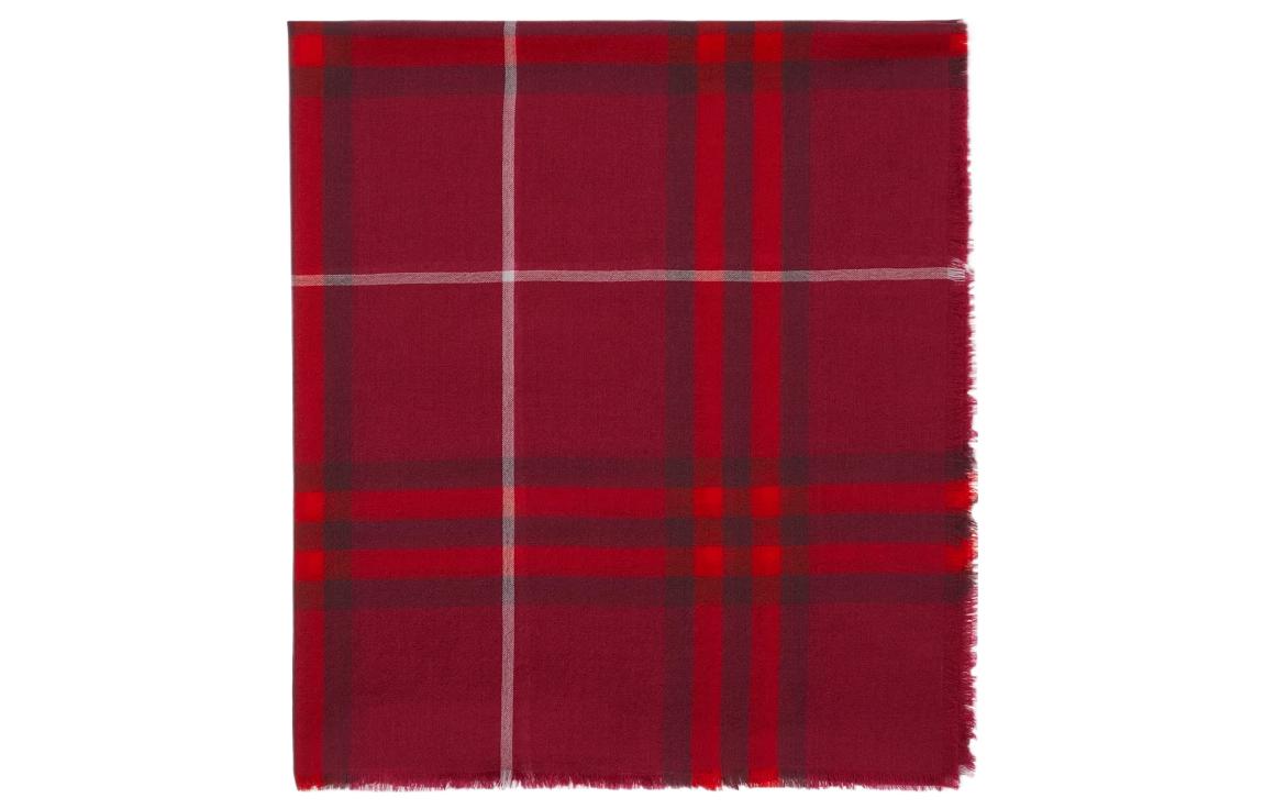 Burberry Вязаный шарф унисекс красный, Red — фото 3