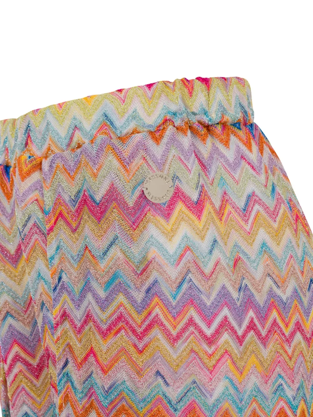 Брюки с зигзагообразным узором Missoni Kids, розовый — фото 3