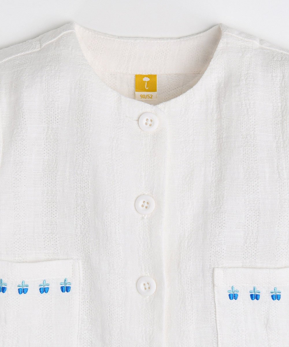 Цветущая куртка Moimoln, Off white — фото 3