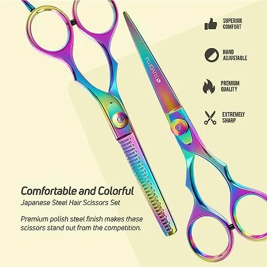 Набор парикмахерских ножниц BS-3104 Precision Razor Edge 5.5 дюймов от Suvorna Suvorna — фото 4