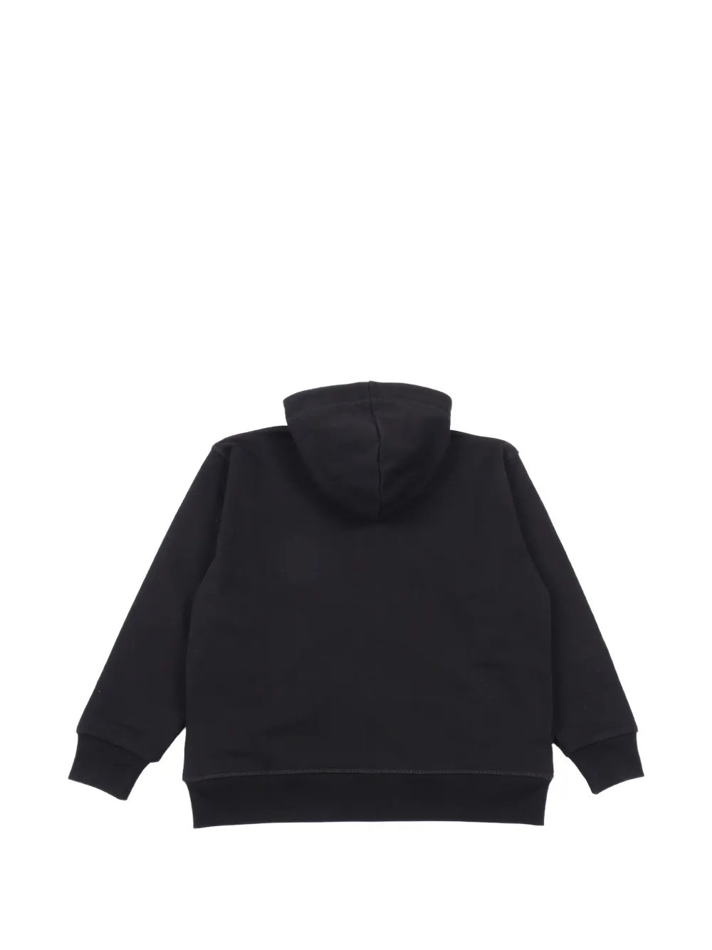 Худи на молнии с принтом логотипа Dsquared2 Kids, черный — фото 2