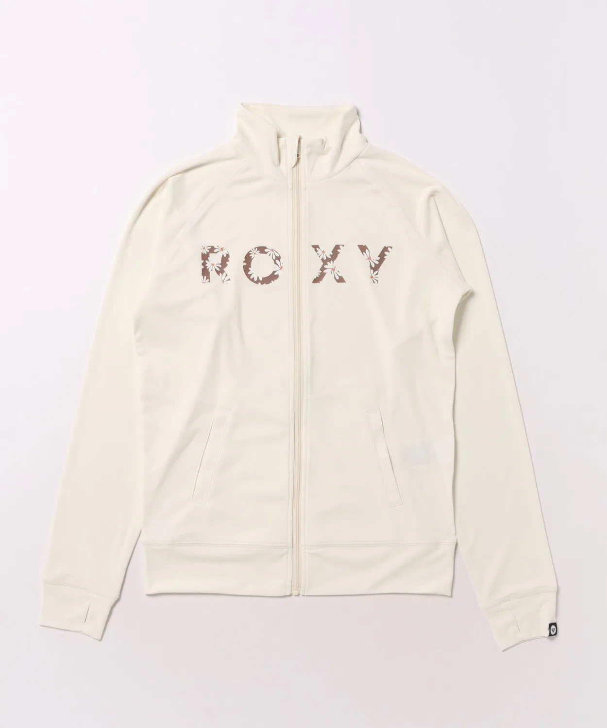 Рашгард детский с zip-застежкой ROXY SPLASHY STAND офф-белый