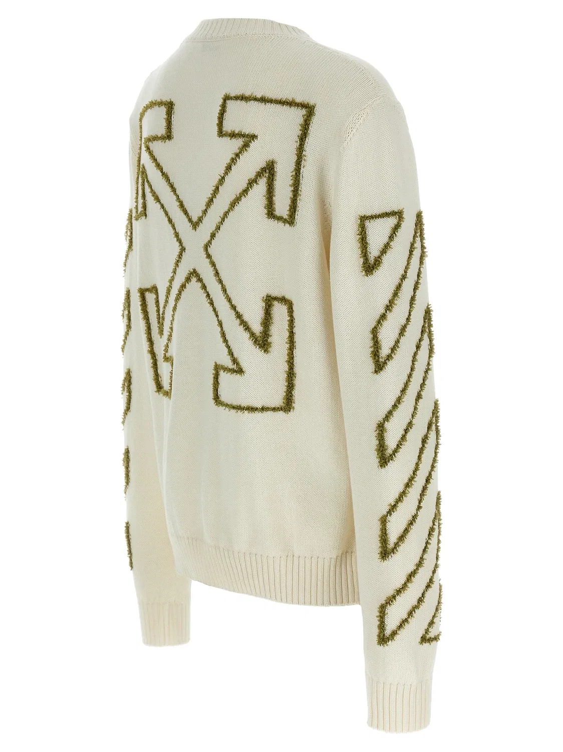 Свитер 'Diag Outline' OFF-WHITE, бежевый — фото 3