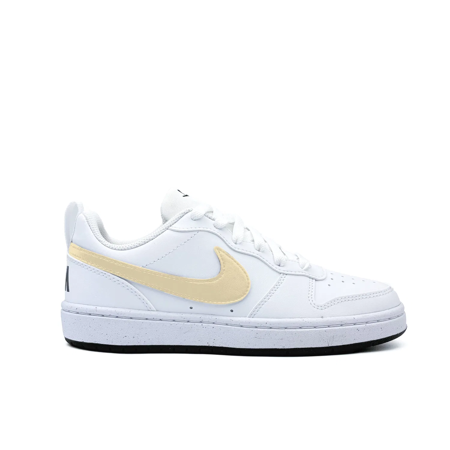 Детские кроссовки для скейтбординга Nike Court Borough Yellow Meowth Synthetic Leather Low Top White — фото 3