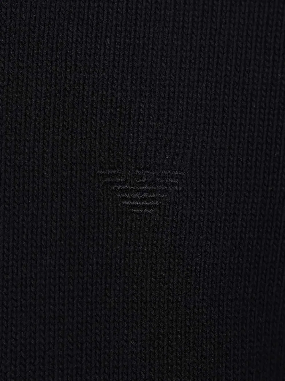 Свитер с круглым вырезом Emporio Armani, черный — фото 3