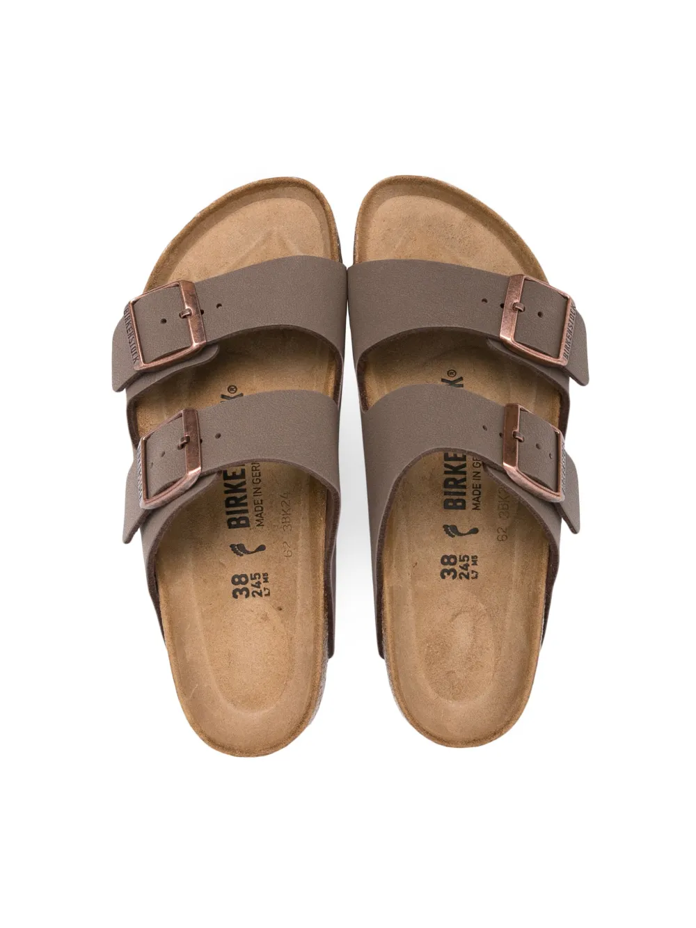 Сандалии Arizona Birkenstock Kids, коричневый — фото 3