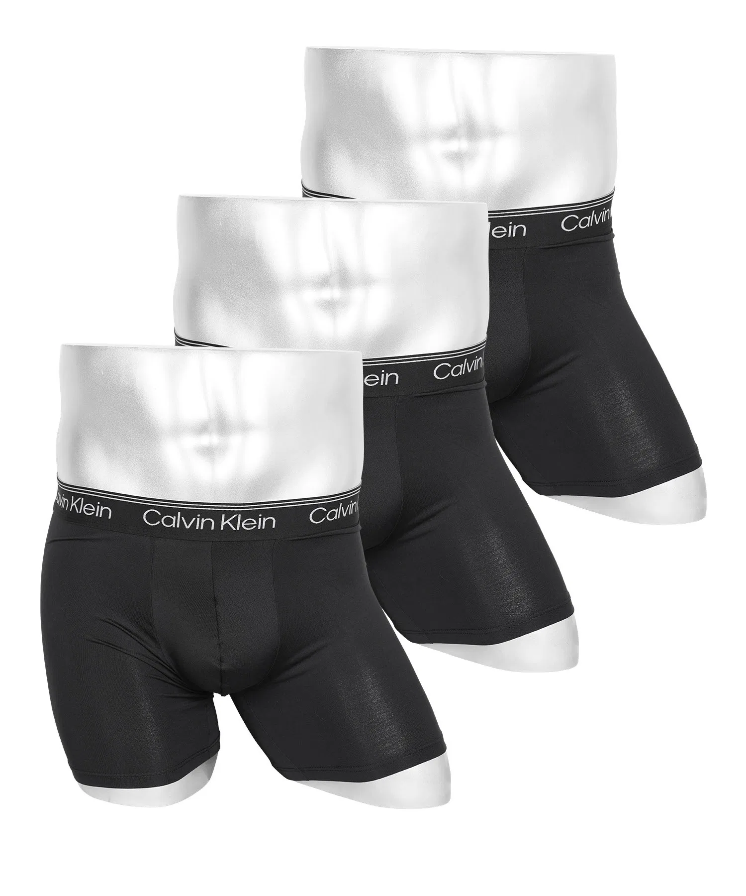 Мужские длинные боксерские шорты Calvin Klein MICRO STRETCH RELAUNCH (комплект из 3 шт.)