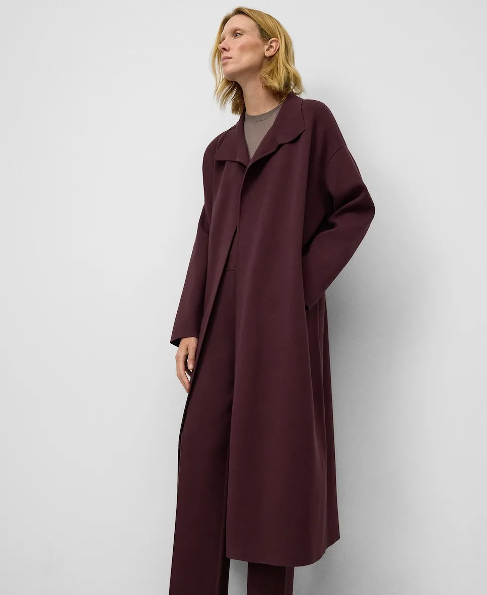 

Длинное женское вязаное пальто Adolfo Dominguez, темно-коричневый