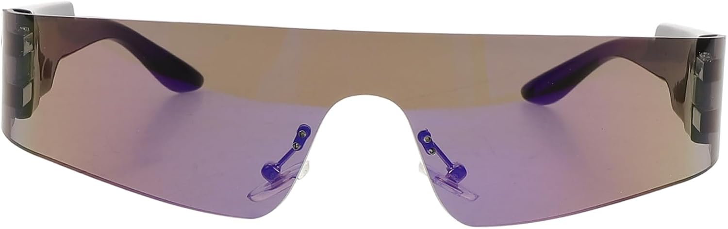 

Солнцезащитные очки без оправы для вечеринок. Легкий дизайн без оправы. Ослепительные украшения. Стильная зеркальная полировка. Реквизит для вечеринки к любому наряду WOONEKY, Multi