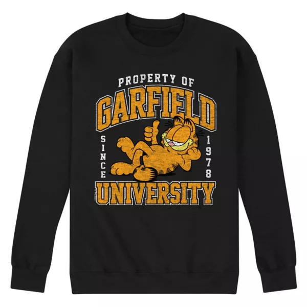 

Мужская флисовая толстовка Garfield varsity Licensed Character, черный