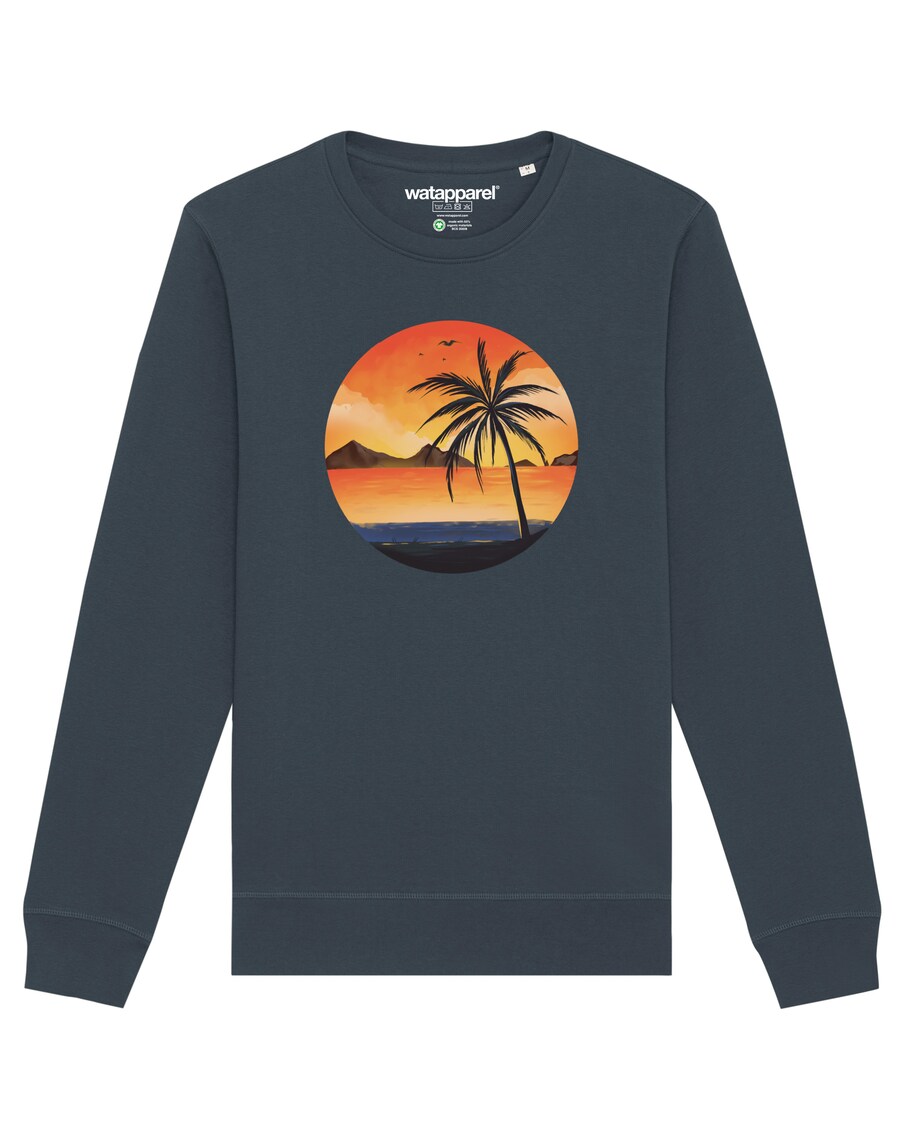 

Свитер Watapparel Sweatshirt Sunset on palm beach, антрацит