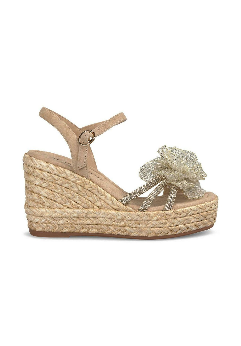 Босоножки на танкетке FLOR DE PEDRERÍA - High heeled sandals Alma en Pena, светло-коричневый — фото 2