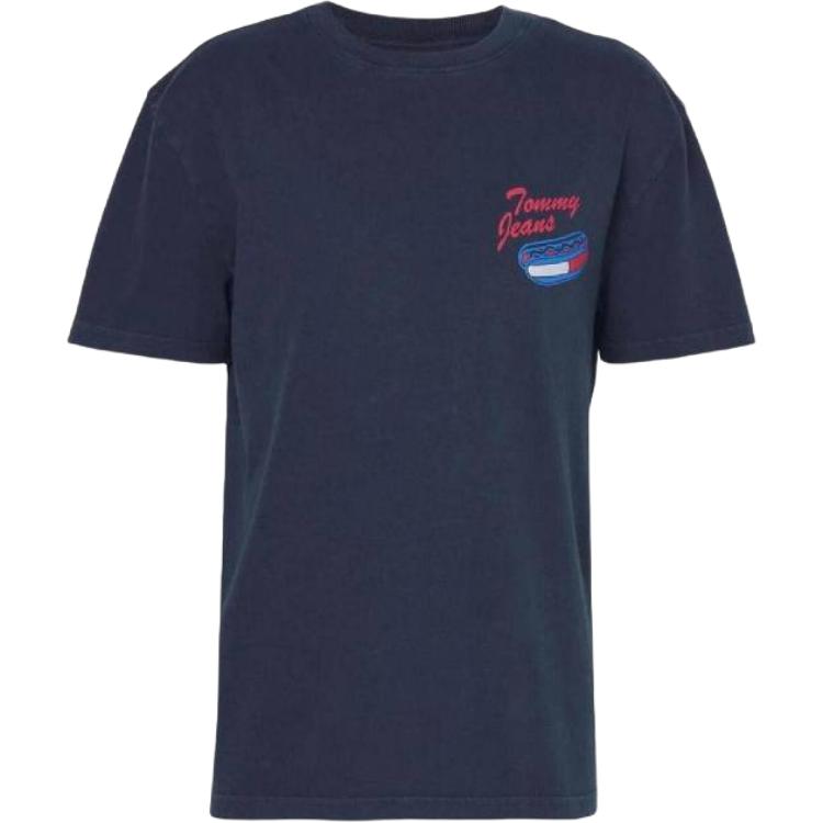 

Tommy Hilfiger Футболка мужская морская синяя, Синий, Tommy Hilfiger Футболка мужская морская синяя