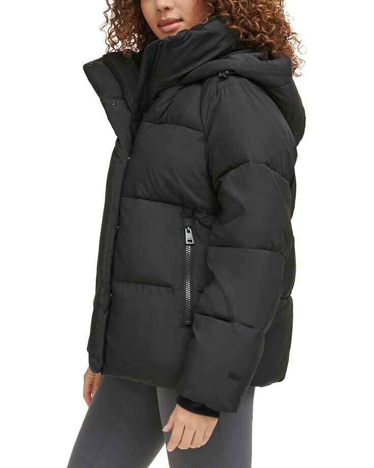 

Пуховик Levi's Quilted Hooded Bubble Puffer, цвет Black 1