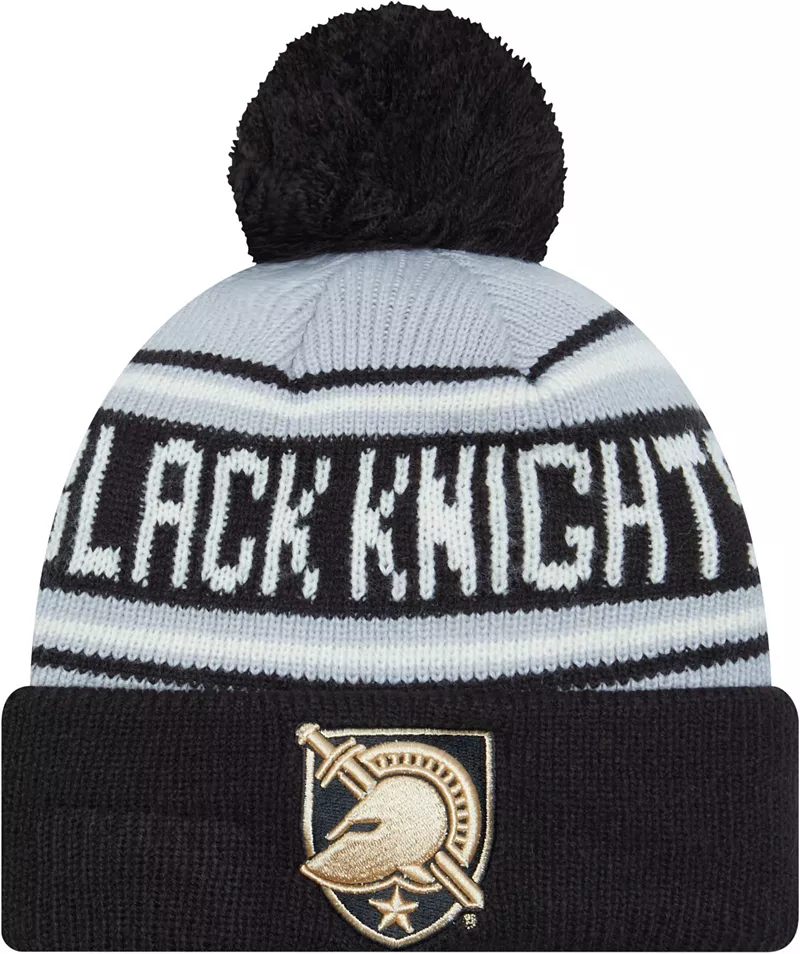 

Мужская шапка New Era Army West Point Black Knights Army с черным помпоном и надписью