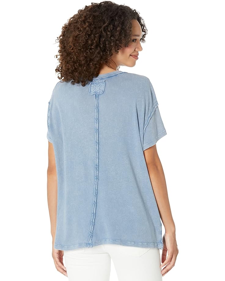 

Футболка Free People Cutout Tee, цвет Mediterranean