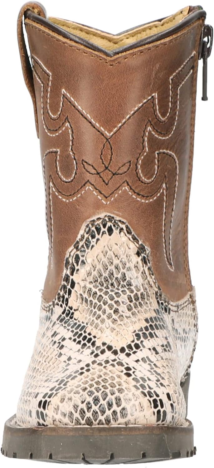 Мужские западные кожаные сапоги Smoky Mountain Boots Autry, белый/коричневый — фото 4