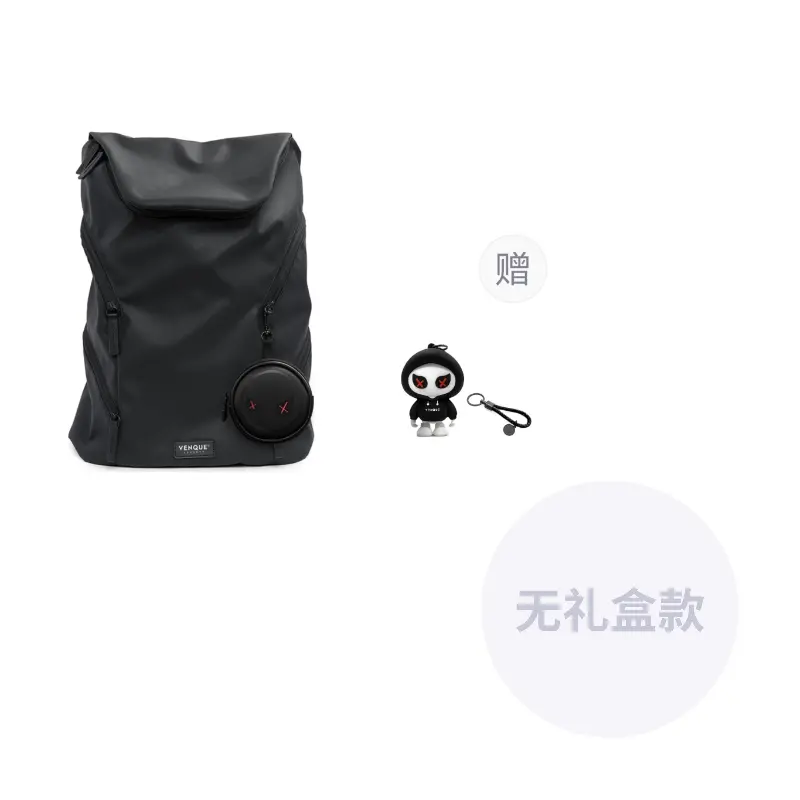 

Venque Большой унисекс рюкзак из полиэстера разноцветный, Black Combo Bag