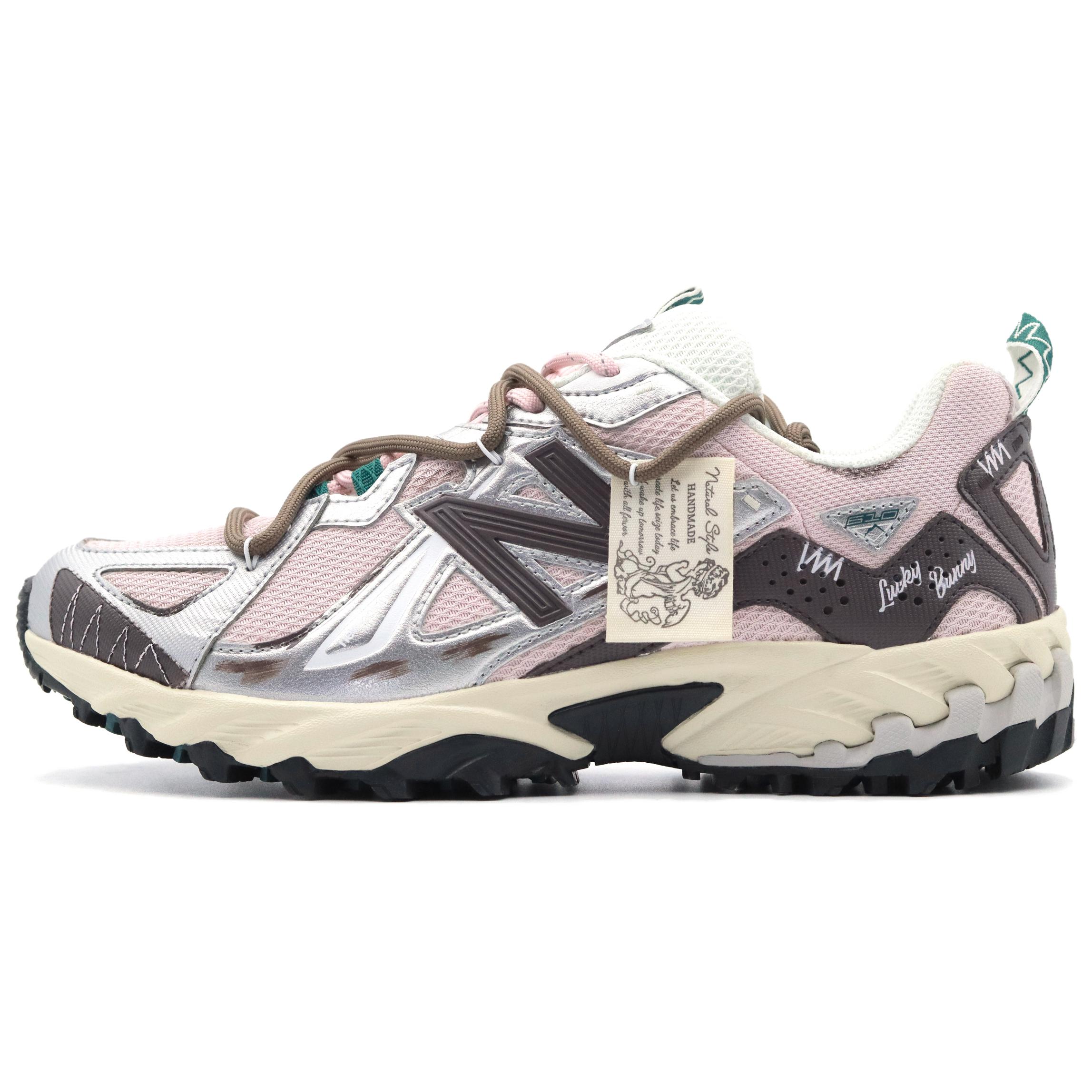 

New Balance 610T Молочно-розовый кофейный износостойкий низкий верх для активного отдыха, унисекс, розовый/коричневый