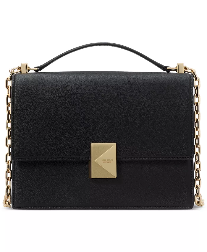 

Сумка через плечо Deco из гладкой кожи с цепочкой kate spade new york, черный