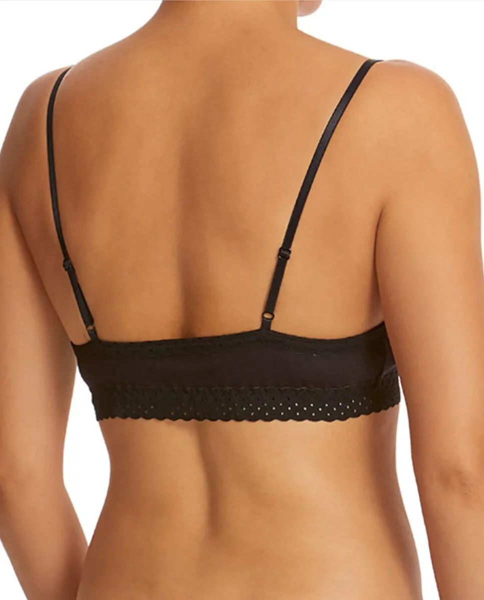 

Кружевной хлопковый бюстгальтер без косточек Hanky Panky, черный