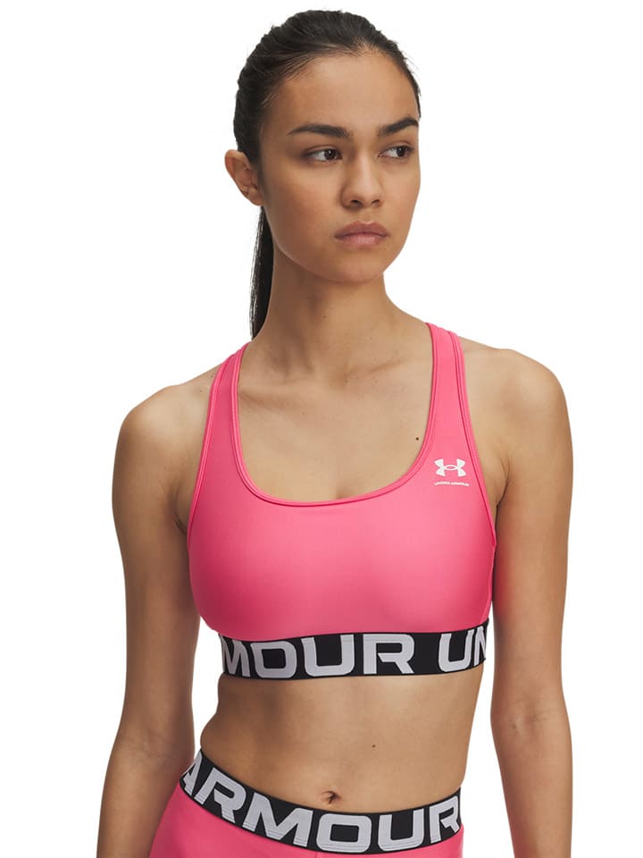 

Under Armour Спортивный бюстгальтер розового цвета - размер M
