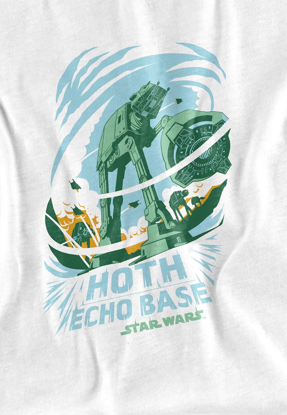 

Футболка с принтом STAR WARS ECHO BASE ATTACK Marvel, белый