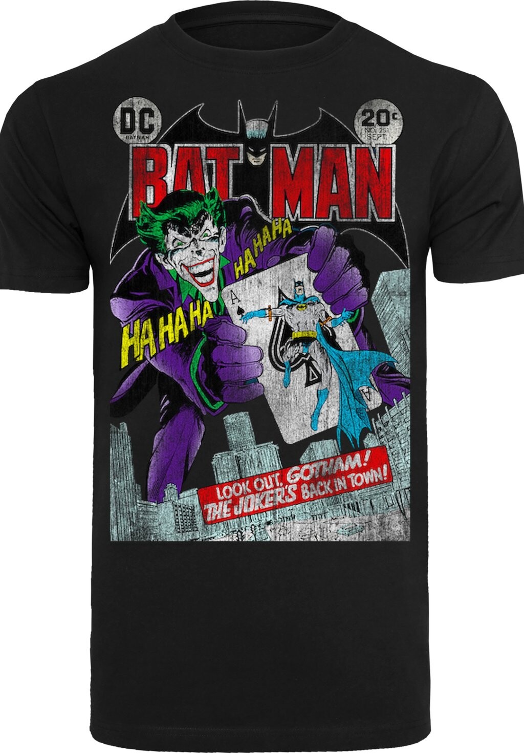 

Футболка с принтом DC COMICS BATMAN JOKER PLAYING CARD COVER F4NT4STIC, черный