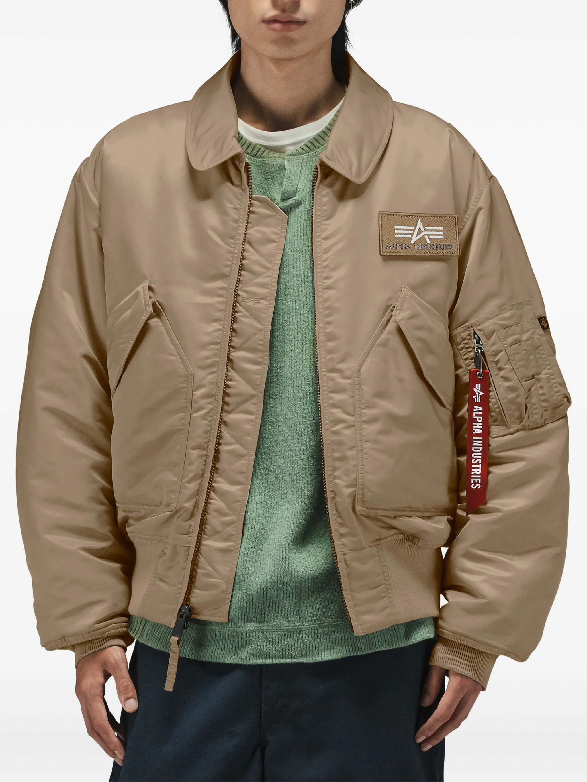 

Бомбер CWU 45/P Alpha Industries, нейтральный