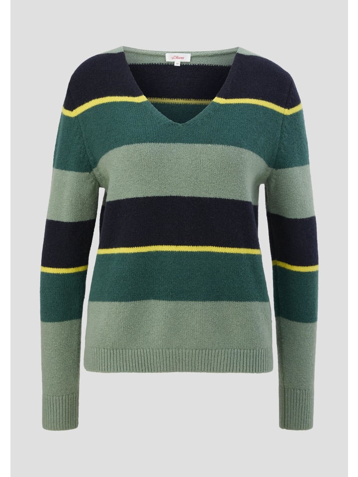 

s.Oliver Вязаный свитер цвета 79G2_оливково-зеленый