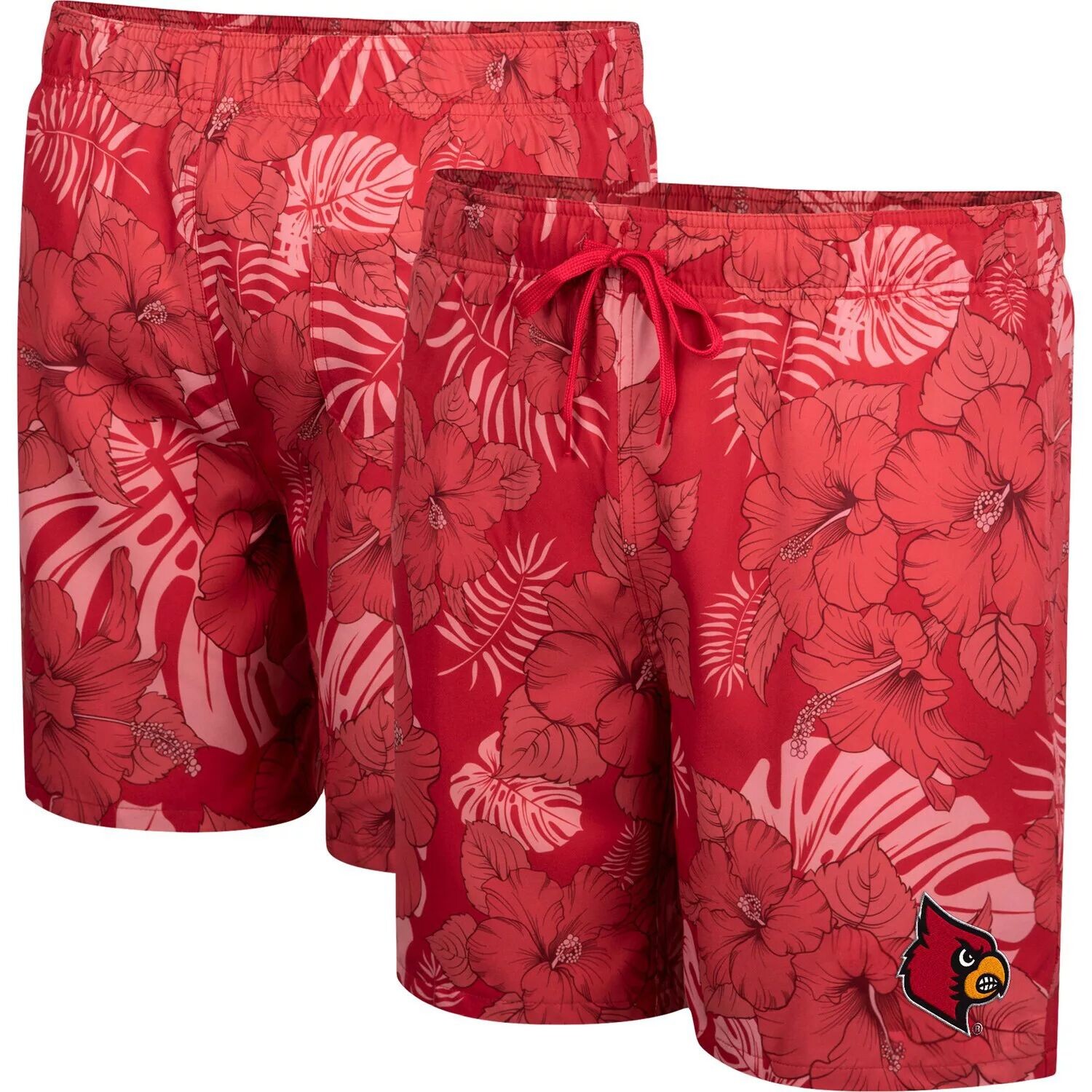 

Мужские красные шорты для плавания Louisville Cardinals The Dude Colosseum