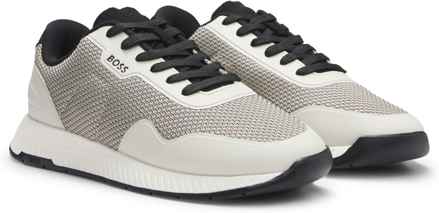 Мужские кроссовки BOSS Mens TitaniumRunnMeth, бежевый — фото 3