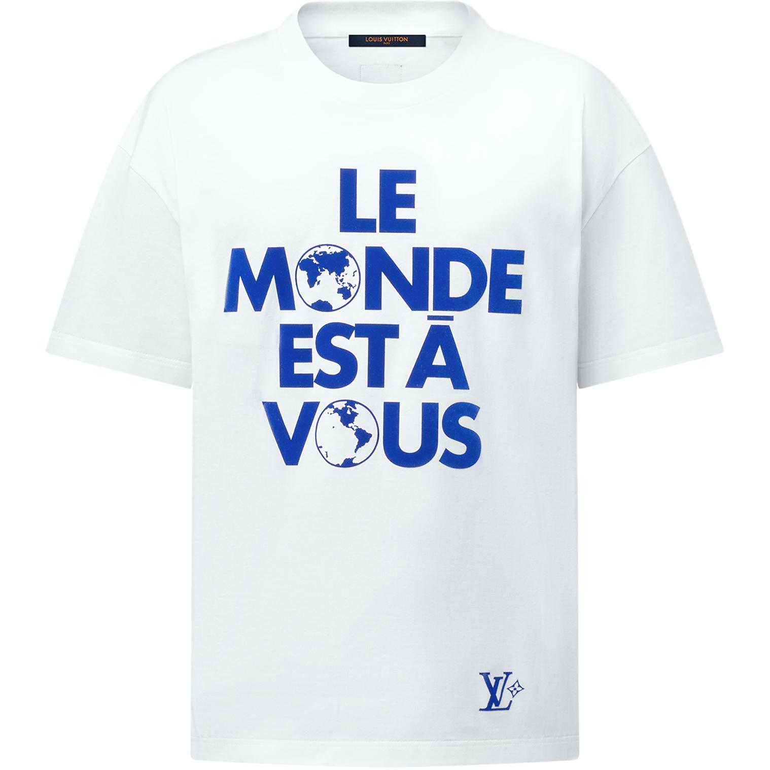 

Графическая хлопковая футболка LOUIS VUITTON, белый