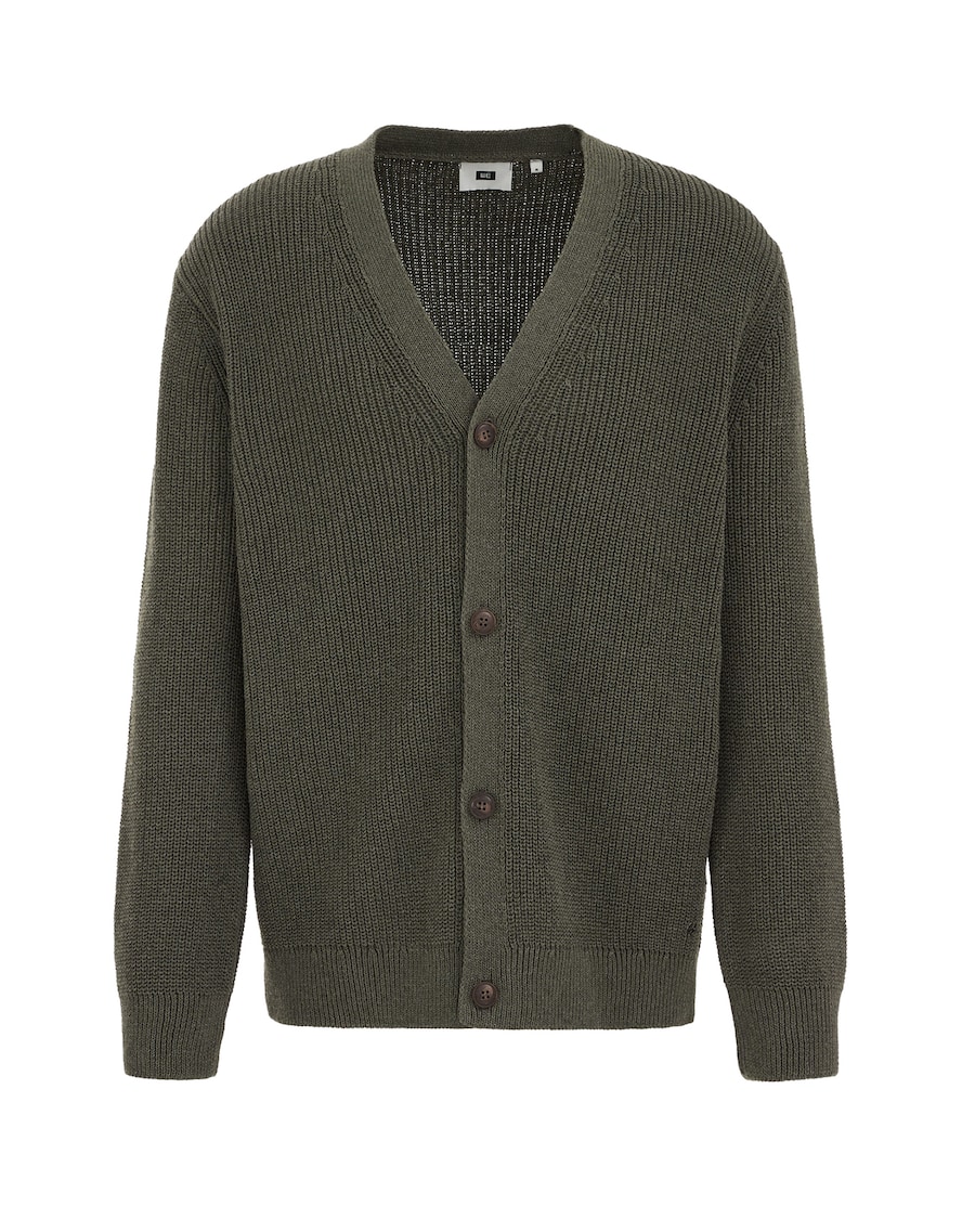 

Вязаный кардиган WE Fashion, темно-зеленый