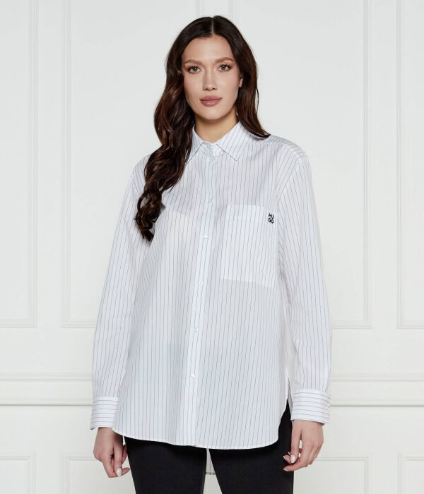 

Рубашка Oversize fit Hugo, белый