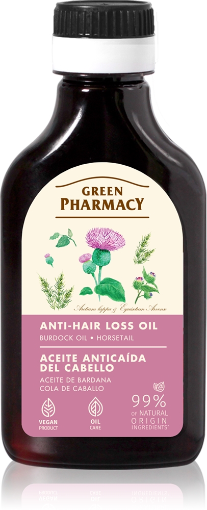 

Масло репейника полевого для лечения выпадения волос Green Pharmacy, 100 мл