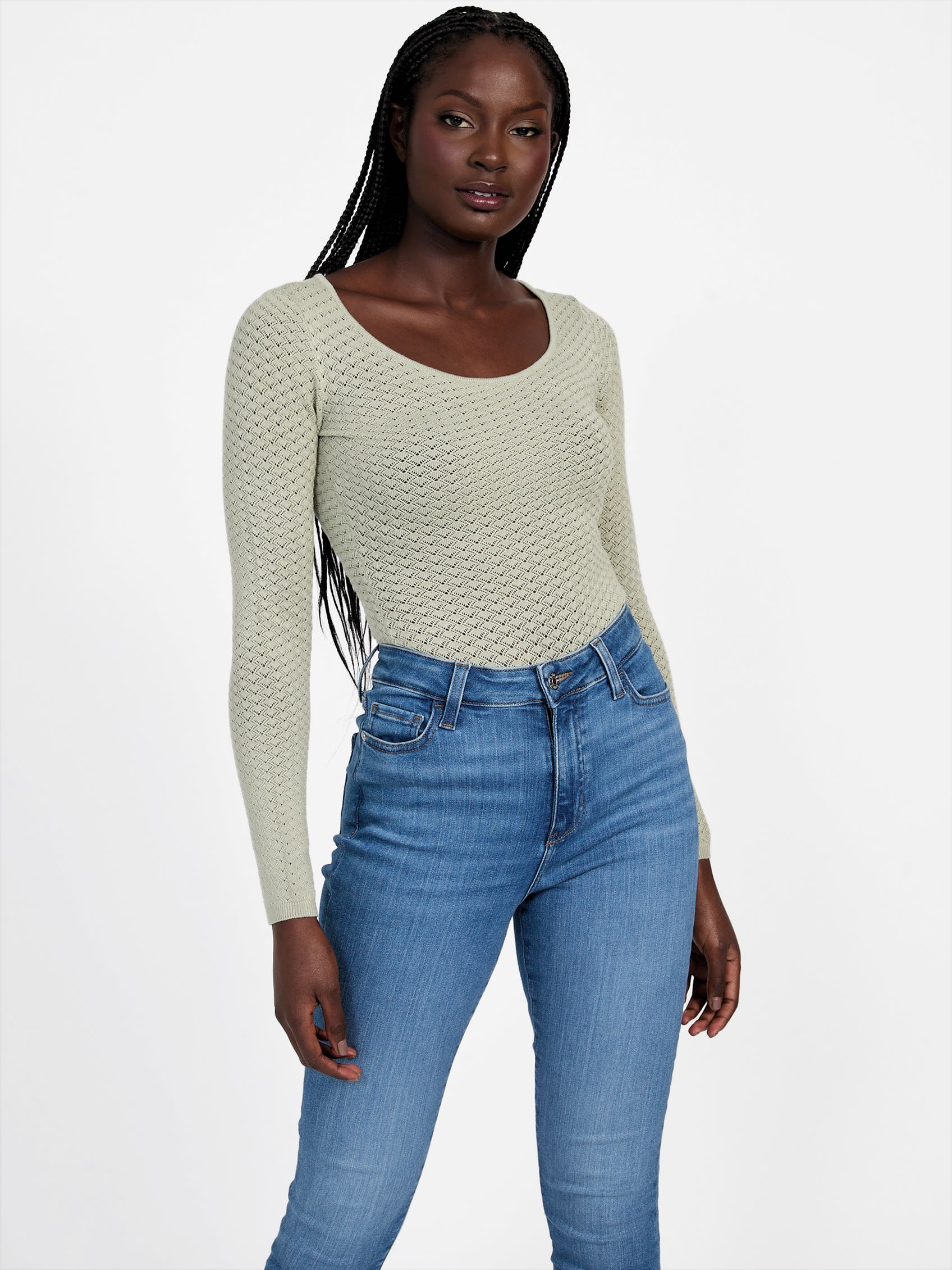 

Боди-свитер Caroline Guess Factory, цвет light matcha