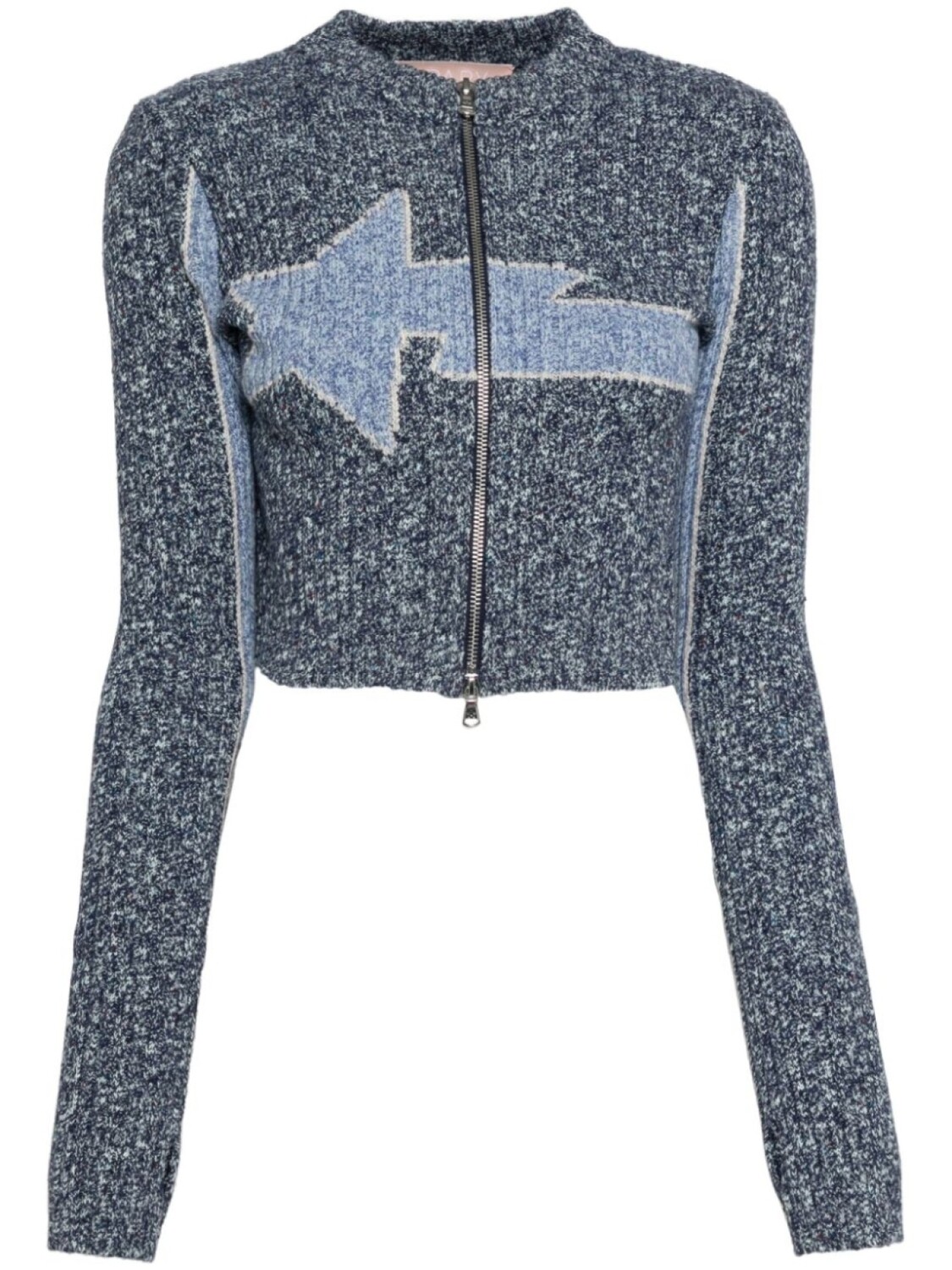 

Куртка с логотипом, выполненная в технике интарсия BAPY BY *A BATHING APE, синий